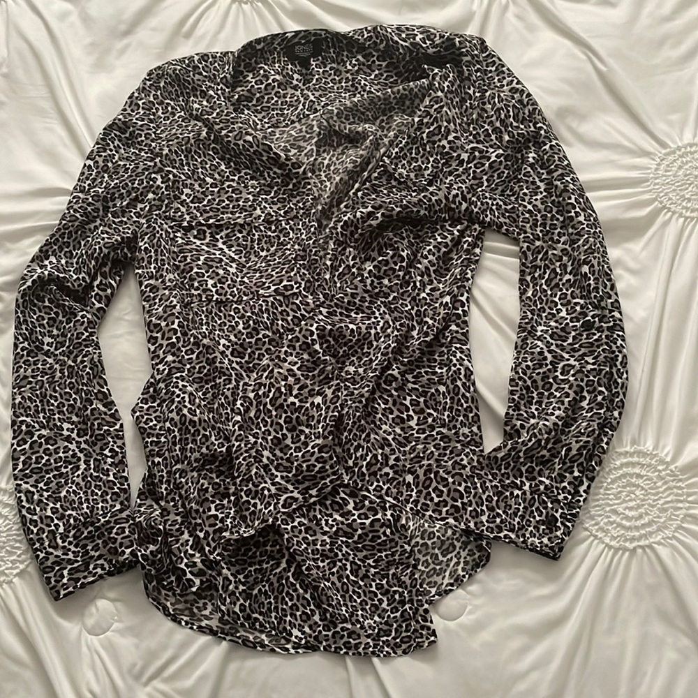 Animal print blouse